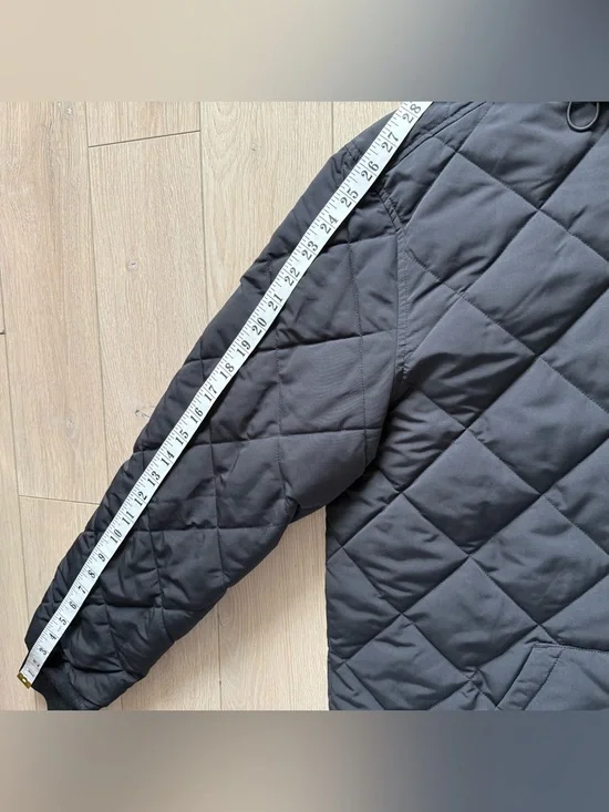 Frank & Oak Men's Skyline Reversible Hooded Quilted Black Puffer Jacket - Picture 15 of 16